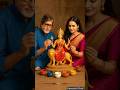 Rekha Amitabh Painting Maa Durga Idol | Peaceful Village Life 🎨🌸 #trending #shorts