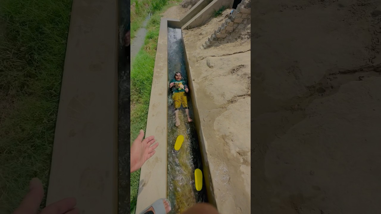 Ali ny water sliding ki || #viral #trending #summerofshorts #support #sad #funny #