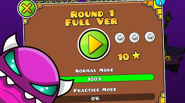 "Round 1 Full Version" by FMax57 100% (3 Coins) [Verified] | Geometry Dash 2.11