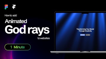 Animated God rays in Framer - Step by step tutorial