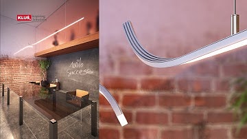 KLUS LLC - the GIZA-LL extrusion for creating modern, linear LED lighting fixtures