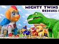 Toy Paw Patrol Mighty Pups Toys Twins Rescue Stories