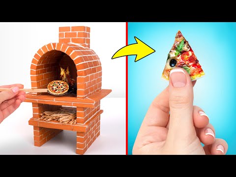 Tự Làm Lò Gạch Nhỏ Xíu Để Nướng Bánh Pizza Nhỏ Xíu
