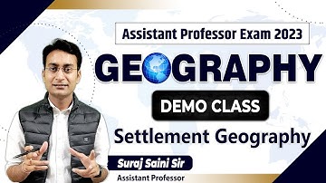 Assistant Professor in Geography | Demo Class | Assistant Professor 2023 |  #netjrf #rpsc #mppsc