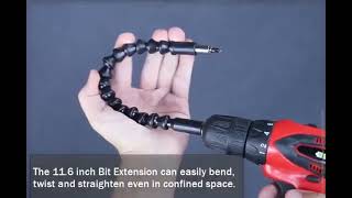 4pcs FLEXIBLE DRILL BIT EXTENSION