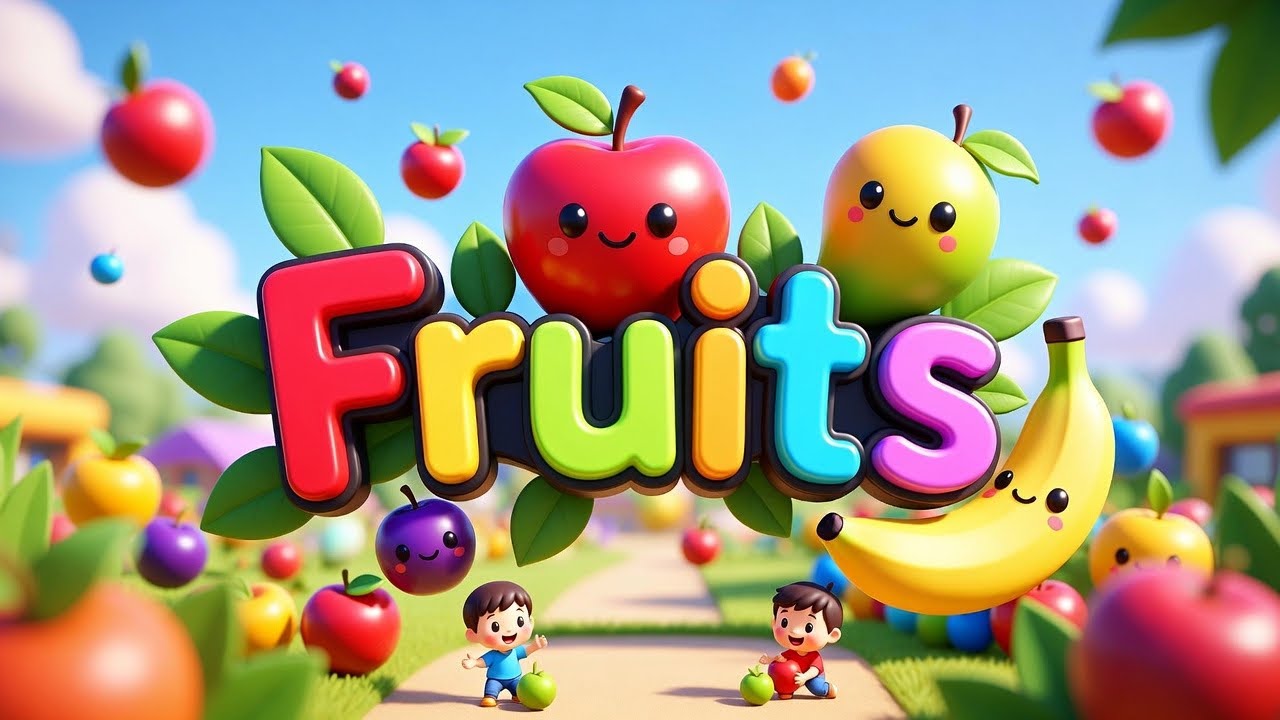 Fruits Name for Kids🥭 🍐| Learn Fruits with Fun | Kiddo Koo TV Fruit Park