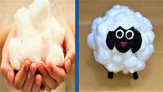 طريقة عمل خروف العيد بالقطن بسهولة diy  طريقة عمل خروف العيد ببواقي القماش