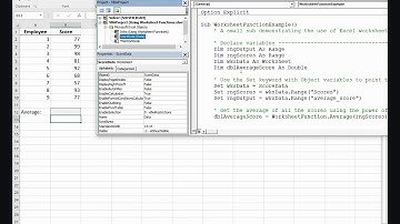 Using Worksheet Functions in VBA