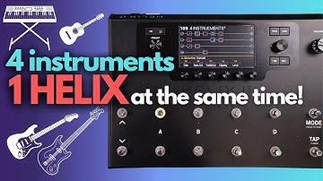 Can A Full Band Use 1️⃣ HELIX? // 4 Instruments w/ Line 6 Helix