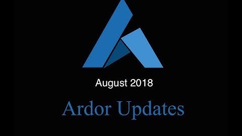 Ardor Updates 08/2018: Intro, Quick Updates, Lightweight Contracts and Transaction Vouchers Testnet