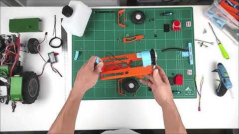 OpenRC Tractor water tank assembly