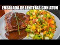 La mejor Ensalada de LENTEJAS con Atún! cocina facil | Abelca