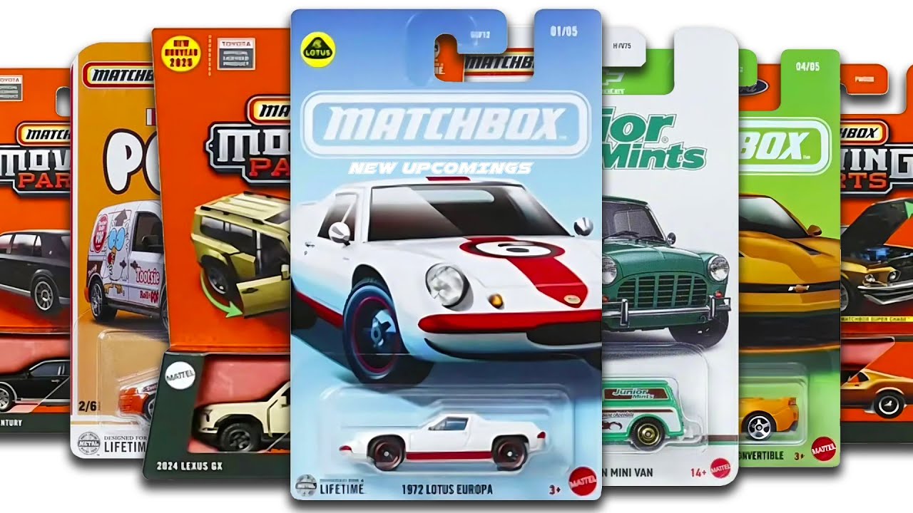 Showcase - Matchbox Basic Set, Moving Parts, Candy Set, Jeep