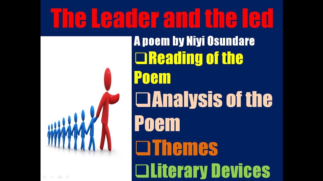 The Leader And The Led By Niyi Osundare Analysis Of The Poem YouTube the-leader-and-the-led-by-niyi-osundare-analysis-of-the-poem-youtube