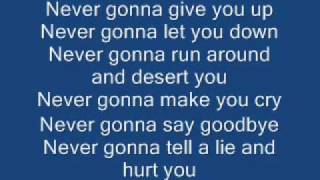 Never Gonna Give You Up By Rick Astley (AKA The Rick Roll Song) Lyrics Resimi