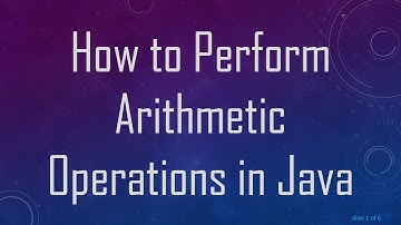 How to Perform Arithmetic Operations in Java