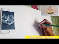 How to make ganpati bappa drawing with doms colour pencil timelapse