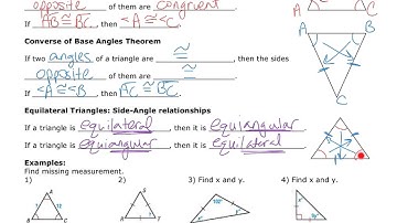 Module 7 Notes 4 Isosceles and equilateral triangles