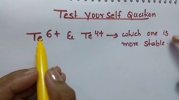 Test yourself solution To Trick for inert pair effect