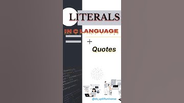 LITERALS in C LANGUAGE|motivational quotes|#programmingshorts #codingmotivation #quotes