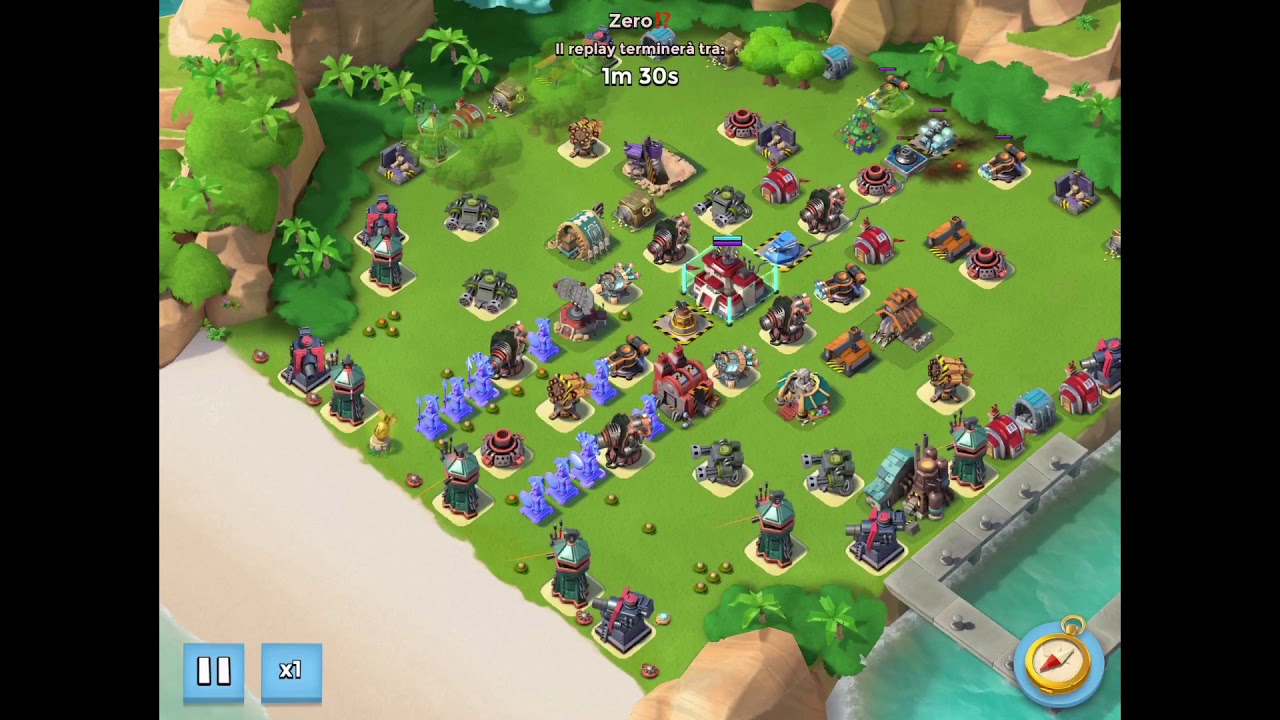 Boom Beach Global 45 槿 10 Boosted Ice Statues Takedown in an attack😘 YouTube