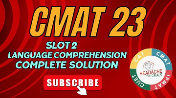 CMAT23 SLOT 2 ENGLISH ANALYSIS. CAT| CMAT| CMAT2023| CMAT Answer key | IPMAT | CMAT SLOT2 Analysis |