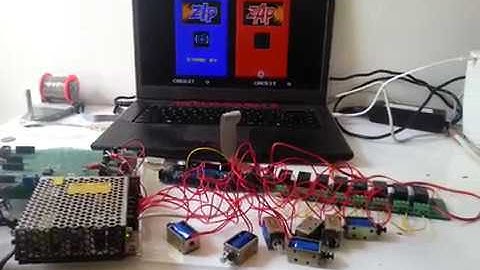 Relays & Solenoids controlled by Golly Ghost on MAME + Arduino