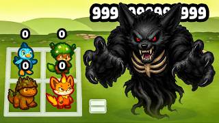 Can Fire merge into the MAX LEVEL Elemental Monster?