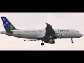 Rare  solomon airlines airbus a320200  landing at melbourne airport h4bus