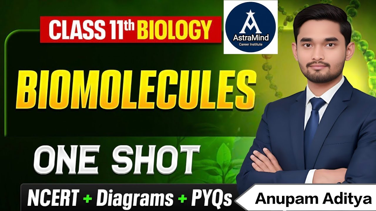 Biomolecules Class 11 Biology One Shot for NEET | NCERT + Diagrams ...