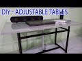 Build a Adjustable Height Tables at home