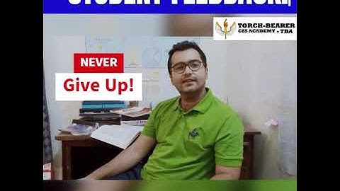 "Student Feedback" || Torchbearer CSS Academy - TBA Karachi