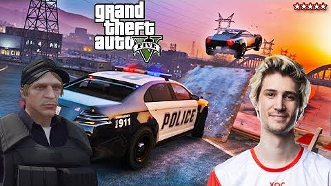 xQc (Pierre Paul) Goes on Crazy Off Road Police Chase ft. MLG Comms & Angel