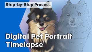 Digital Pet Portrait Step-by-Step