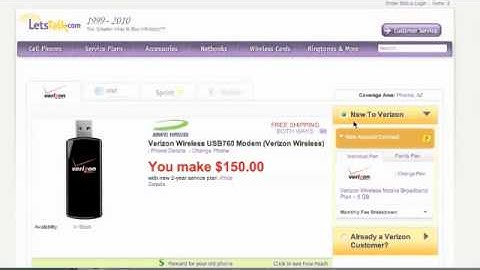 How to Make $150 on Verizon USB760 Mobile Broadband Card