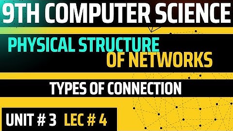 Physical Structure of Networks in eng/Urdu/Hindi | Types of Connection | 9th computer chapter 3