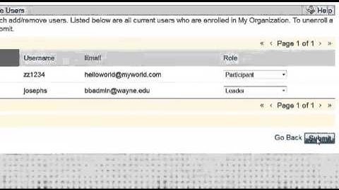 Blackboard 9.1.13: Remove Users from an Organization
