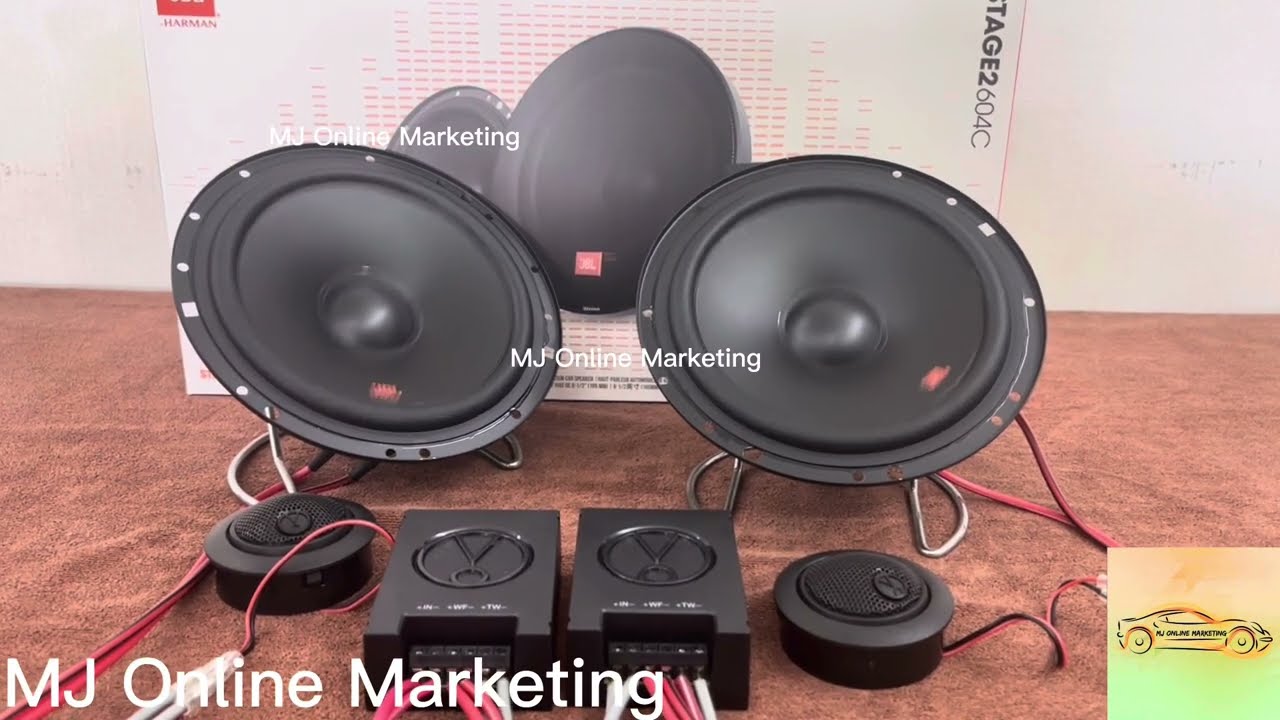 JBL Stage 2 604C 6.5 inch 2Way Component Set Bass Boosted Testing + Sound  Clarity Testing - YouTube