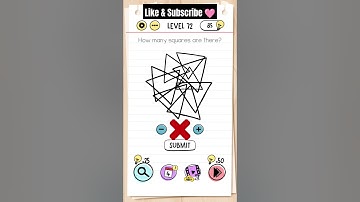 How Many Squares Are There? Brain Test Level :- 72