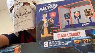I got a nerf automatic target and a sniper (not sponsored)