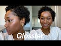 TRYING GLOSSIER MAKEUP FOR DEEP SKIN | CLOUD PAINT, STRETCH CONCEALER, BROW FLICK