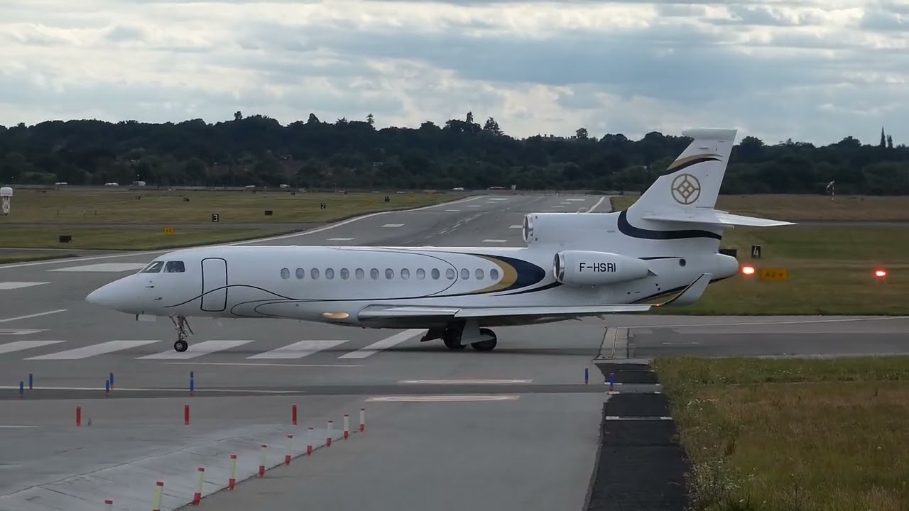 Dassault Falcon 8X Landing at RAF Northolt Airport (FHSRI) YouTube