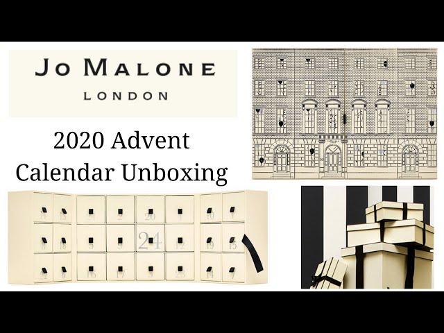 Jo Malone 2020 Advent Calendar Unboxing Youtube
