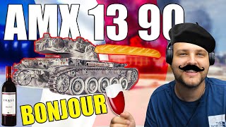 Wine, Baguettes, and Battles: The AMX 13 90 Experience! | World of Tanks