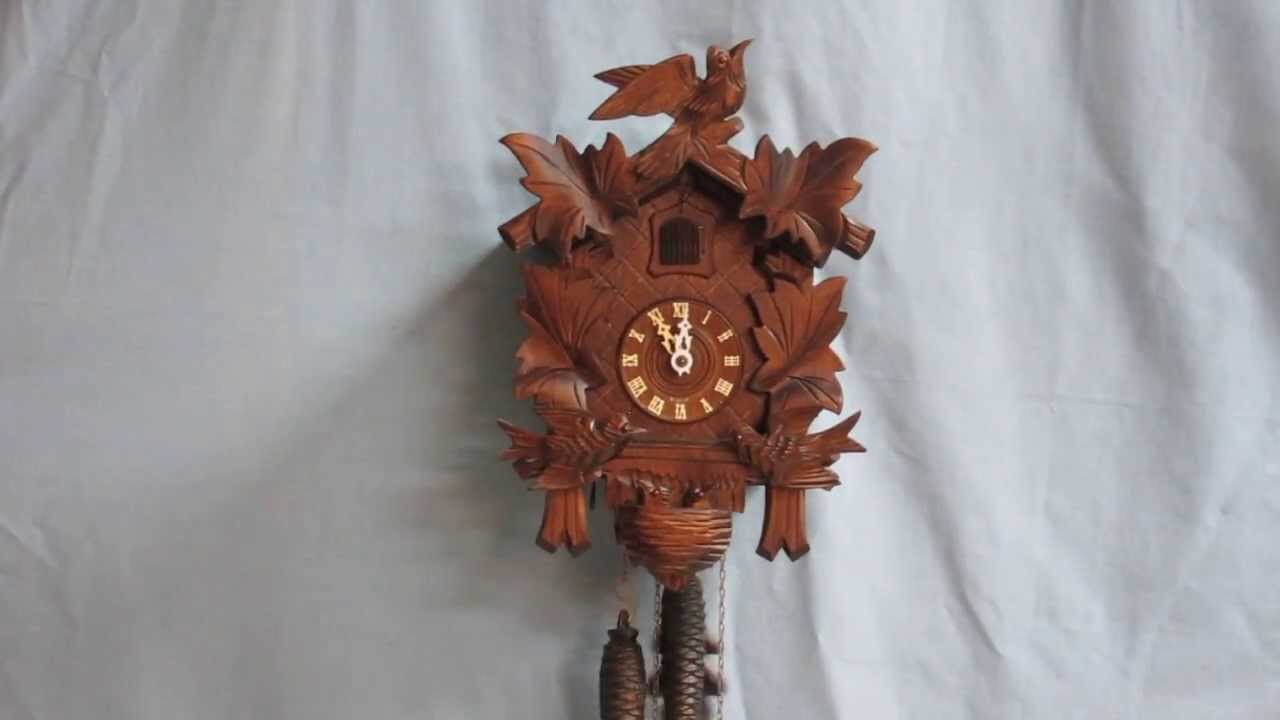 Vintage Cuckoo Clock With Moving Birds Germany YouTube