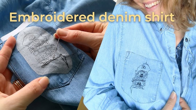 Upgrade your old jeans with super easy hand embroidery, DIY, embroidery on  jeans, Shab Embroideryish 