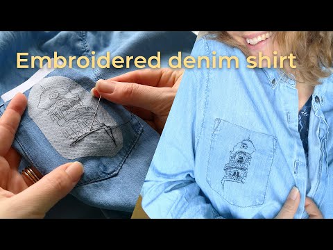 Upcycle Your Jeans with Modern Hand Embroidery (DIY PROJECT!) 
