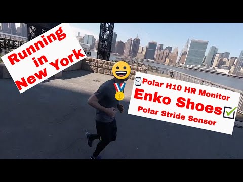 Running with Enko Shoes, Polar Stride Sensor and Polar H10 HR sensor!