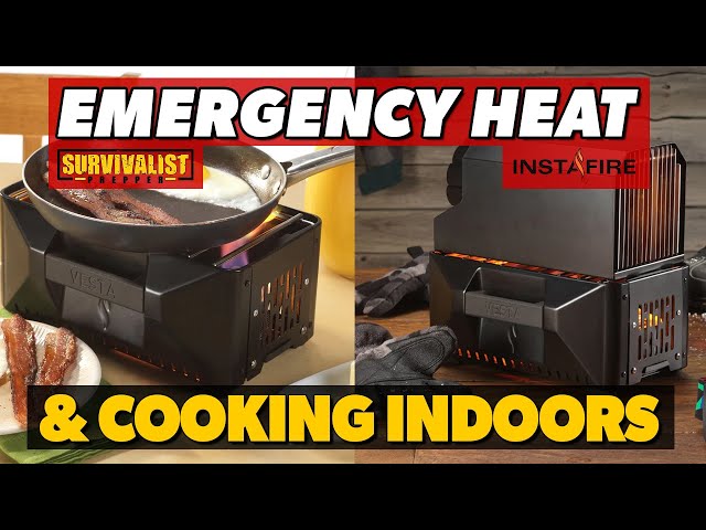 VESTA Self-Powered Indoor Space Heater & Stove PLUS Canned Heat