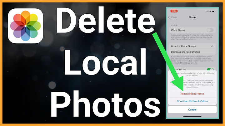 How to delete icloud photos without deleting from iphone